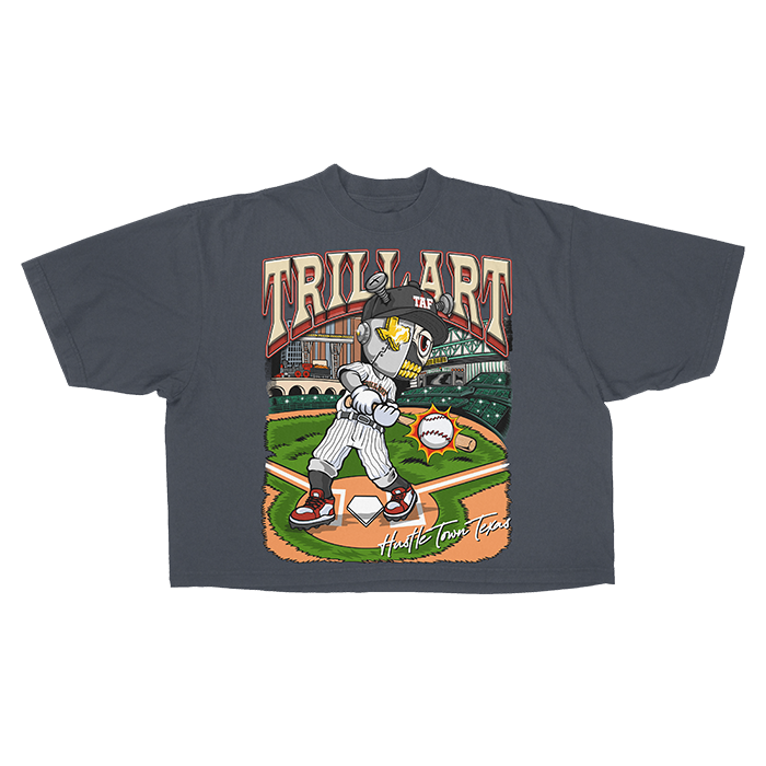 Astroid Retro "Play Ball" - Oversize Crop Tops