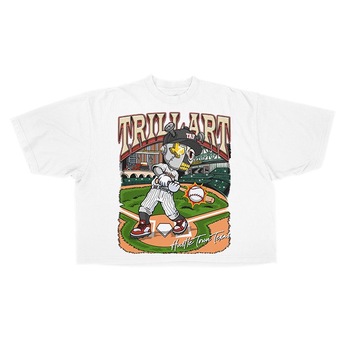 Astroid Retro "Play Ball" - Oversize Crop Tops