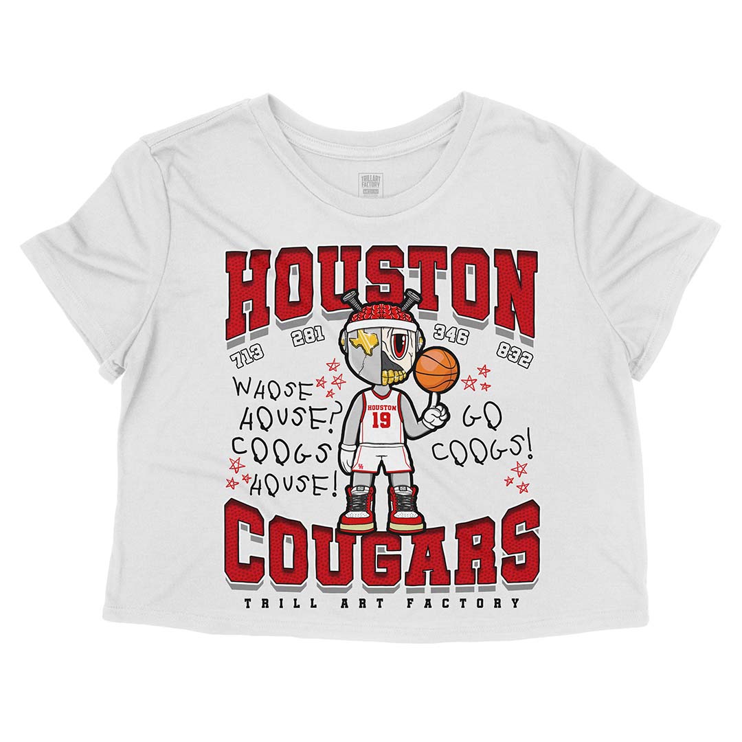 Astroid "UH" Crop Top - White