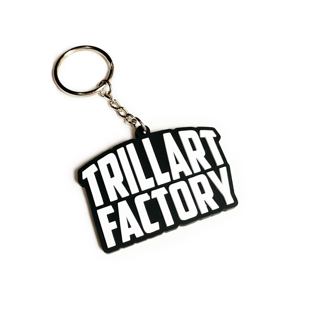 Trill Art Factory Logo Rubber Keychain
