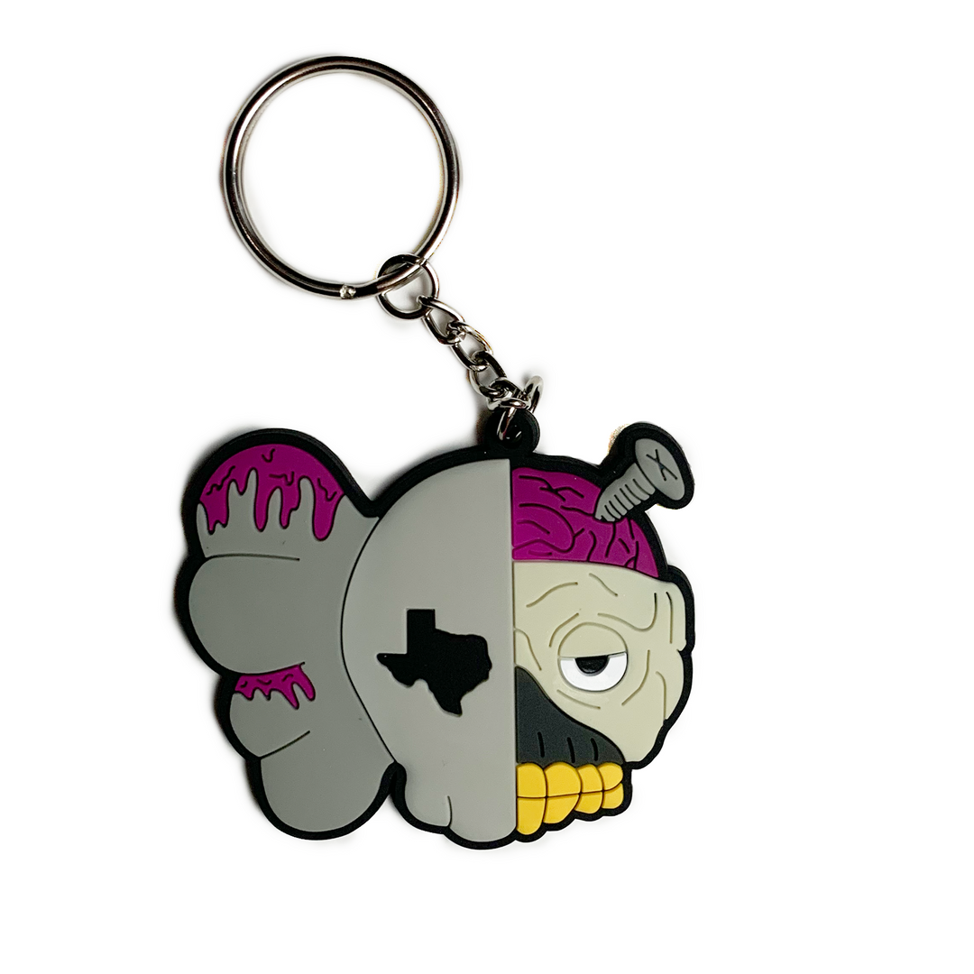 Throwed Companion Rubber Keychain