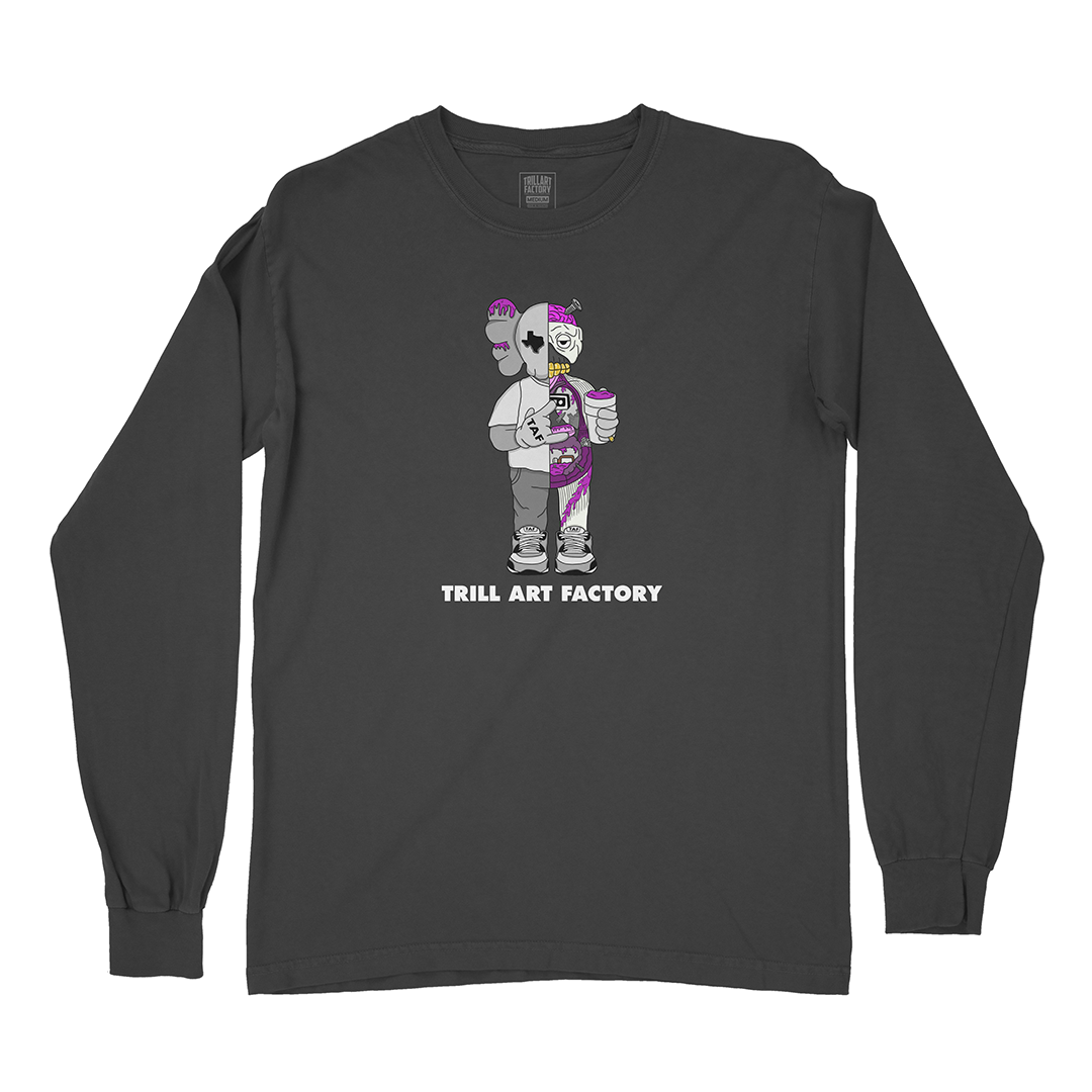 トップス AS''ON DALLY SHIRRING T / CHARCOAL Spiral - Thread Scare - T-Shirt Black - S | Amazon.com