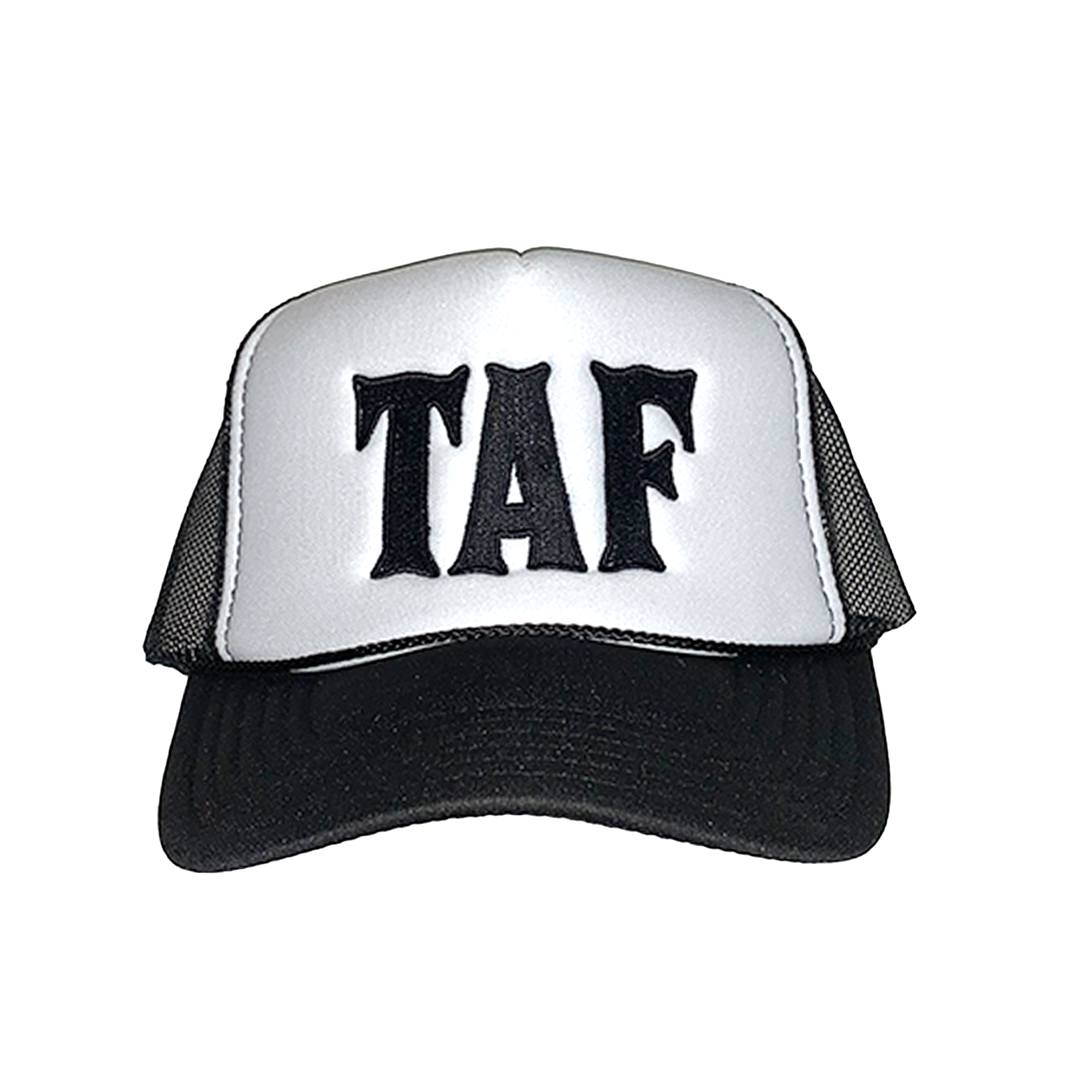 TAF Trucker Cap - White/Black