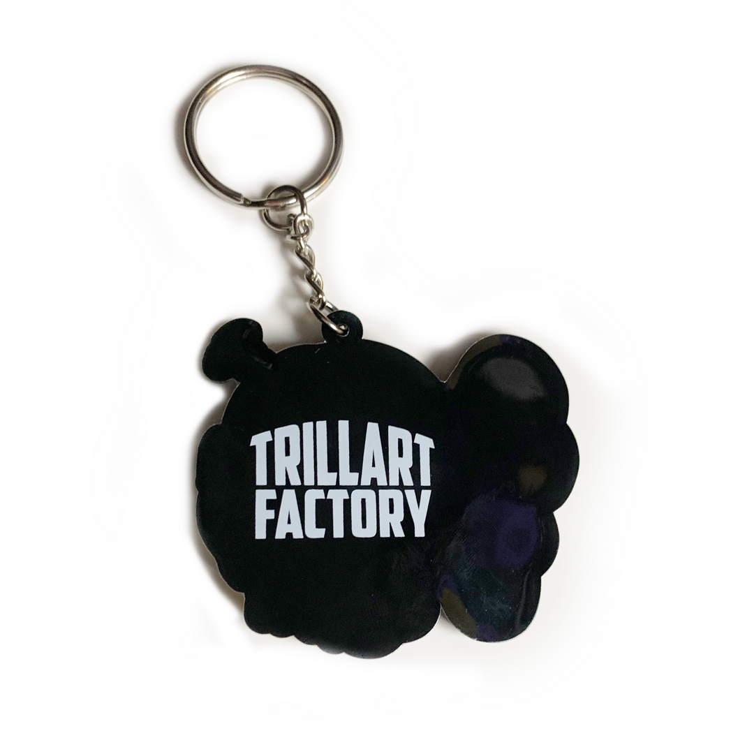 Throwed Companion Rubber Keychain