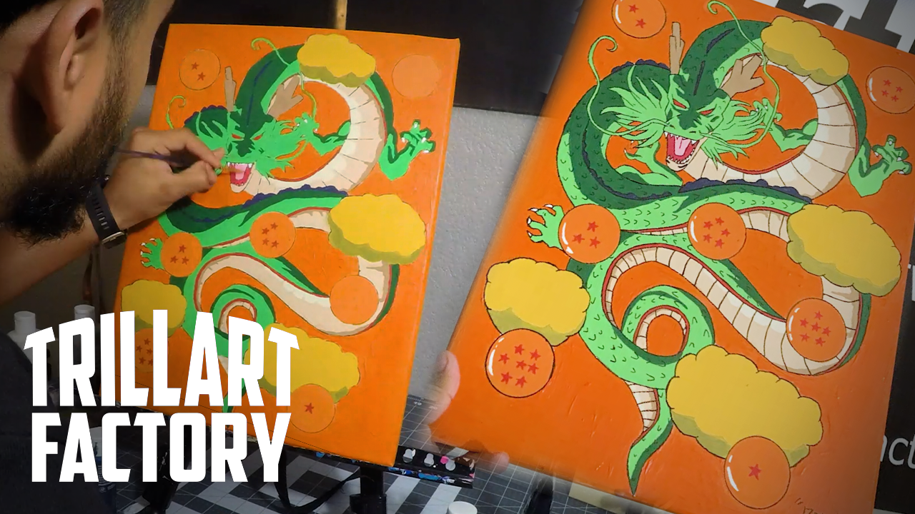 DBZ Shenron Painting | Trill Art Factory