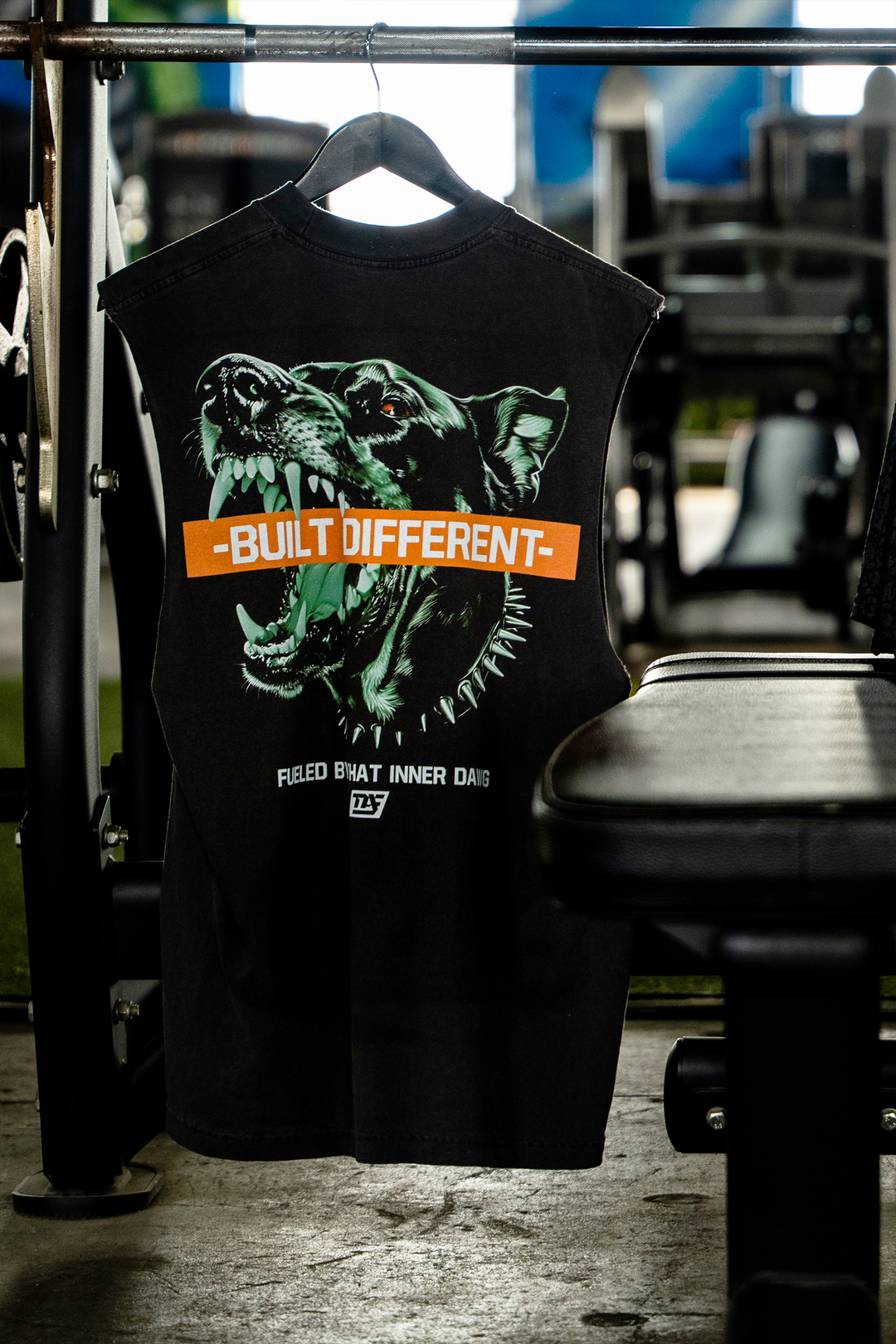 Inner Dawg Vintage Grey - Premium Tank (Orange)