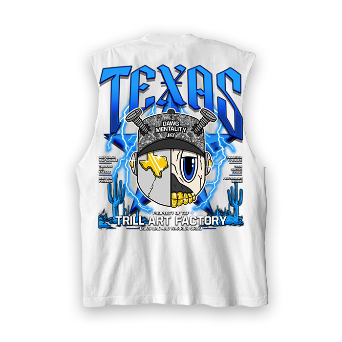 Astroid Texas Blue Star - Premium Tank (White)
