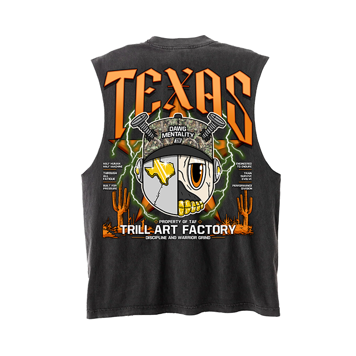Astroid Texas Star - Premium Tank (Vintage Grey)