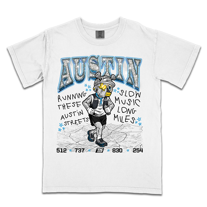 ATX Road Runner Blue - Standard Tee (White)