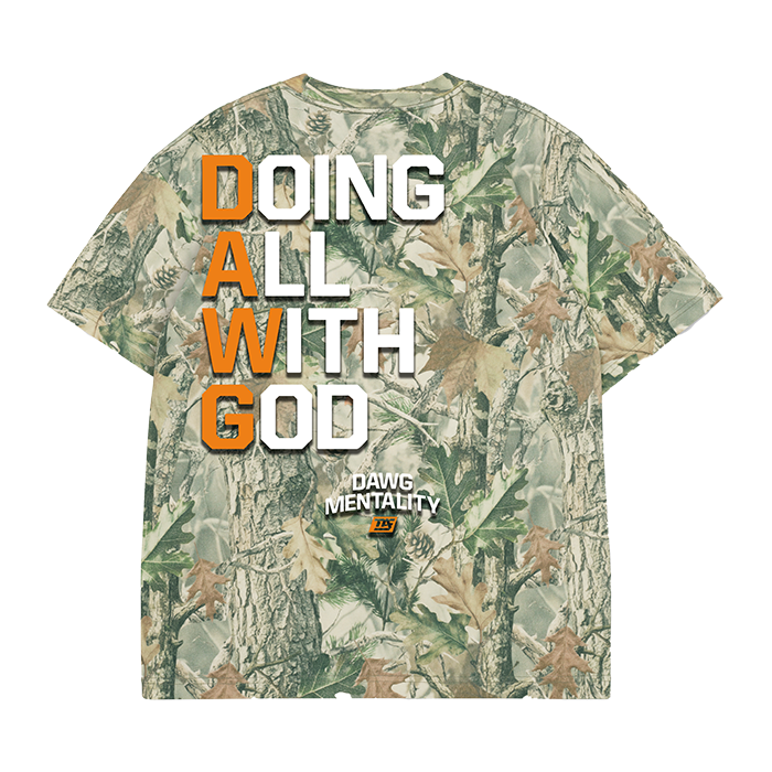 DAWG | Stacked Quote Back - Boxy Fit Premium (Camo)