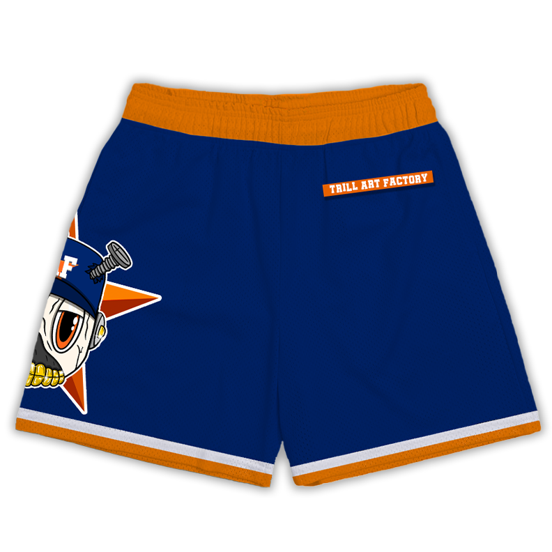 Astroid "Ready 2 Reign" Navy Double Mesh Shorts