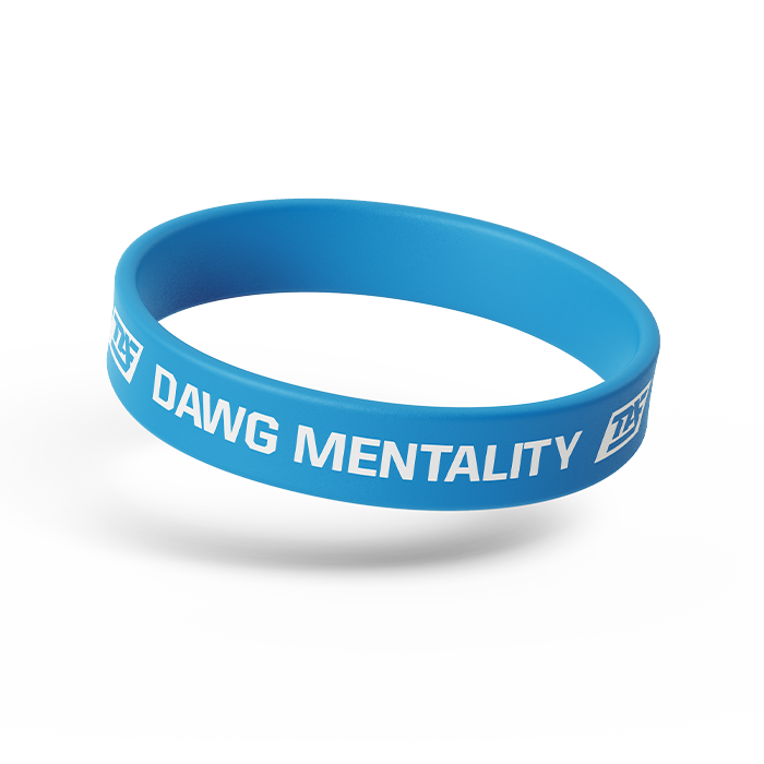 DAWG MENTALITY | Doing All With God Wristband - Blue
