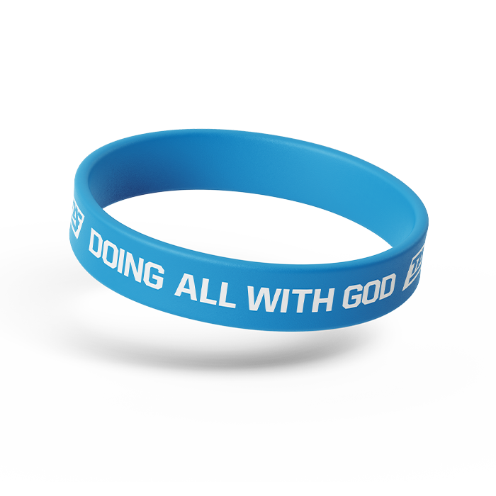 DAWG MENTALITY | Doing All With God Wristband - Blue
