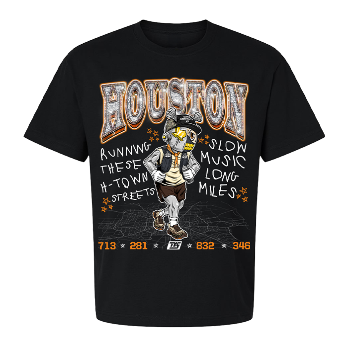 H-Town Road Runner - Boxy Fit Premium (Black)
