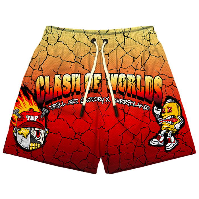 Clash of Worlds Double Mesh Shorts