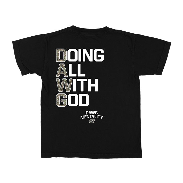 DAWG | Stacked Quote Camo - Kids (Black)