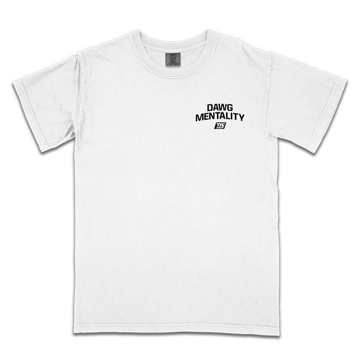 DAWG | Stacked Quote Back Blue - Standard Tee (White)