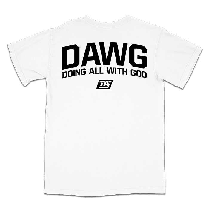 DAWG | Upper Back - Standard Tee (White)