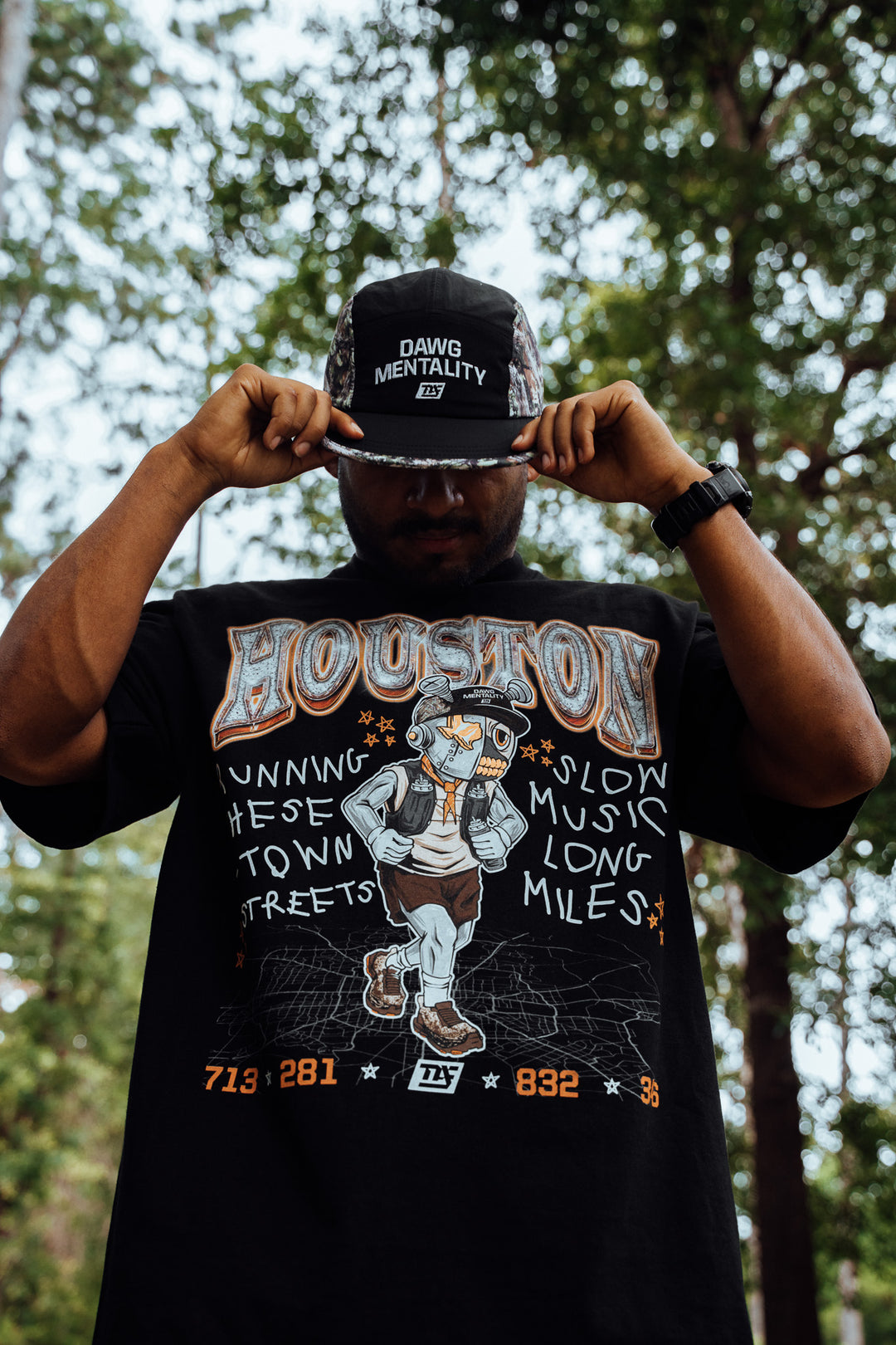 H-Town Road Runner - Boxy Fit Premium (Black)