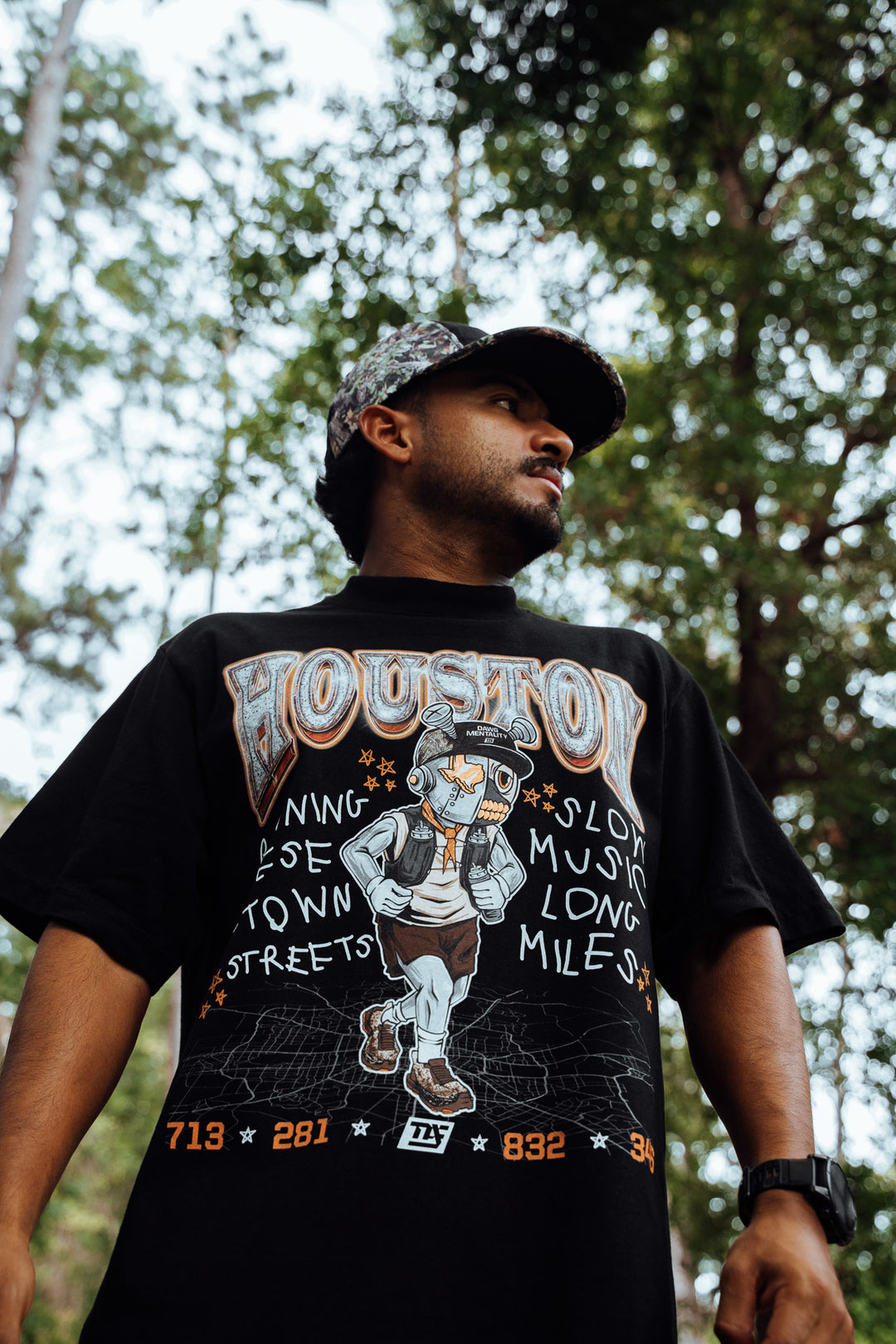 H-Town Road Runner - Boxy Fit Premium (Black)