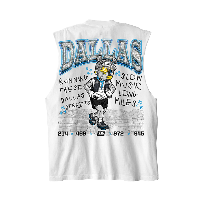 Dallas Road Runner Blue - Premium Tank (White)