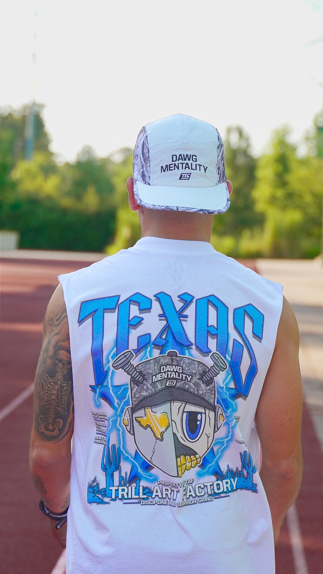 Dawg Mentality - White Camo Performance Cap