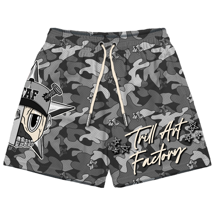 Astroid "Grey Camo" Double Mesh Shorts