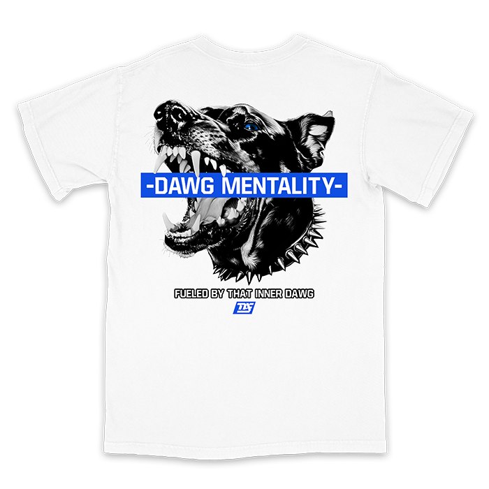 Inner Dawg Blue - Standard Tee (White)