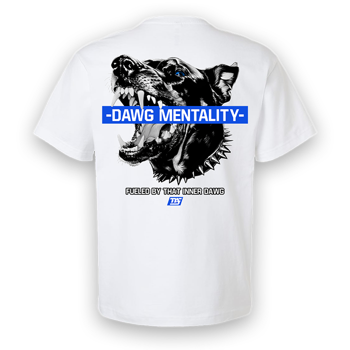 Inner Dawg Blue - Boxy Fit Premium (White)