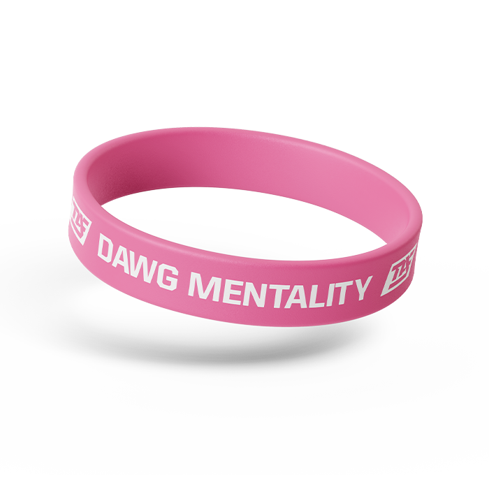 DAWG MENTALITY | Doing All With God Wristband - Pink