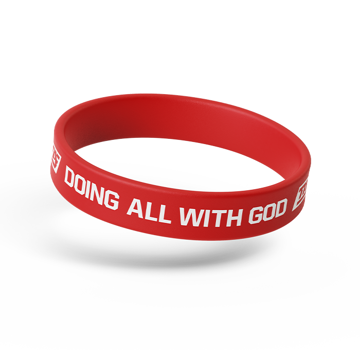 DAWG MENTALITY | Doing All With God Wristband - Red