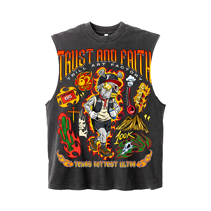 Trust and Faith Ultra Raceday Vintage Grey - Premium Tank