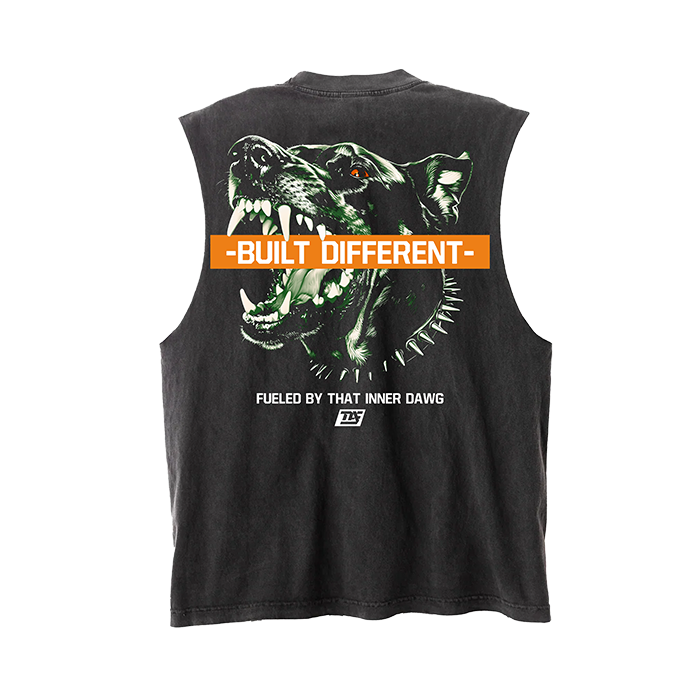 Inner Dawg Vintage Grey - Premium Tank (Orange)