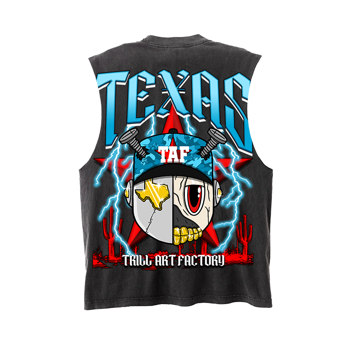 Astroid "Texas" Blue/Vintage Grey - Premium Tank