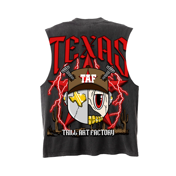 Astroid "Texas" Red/Vintage Grey - Premium Tank