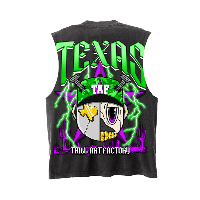 Astroid "Texas" Green/Vintage Grey - Premium Tank