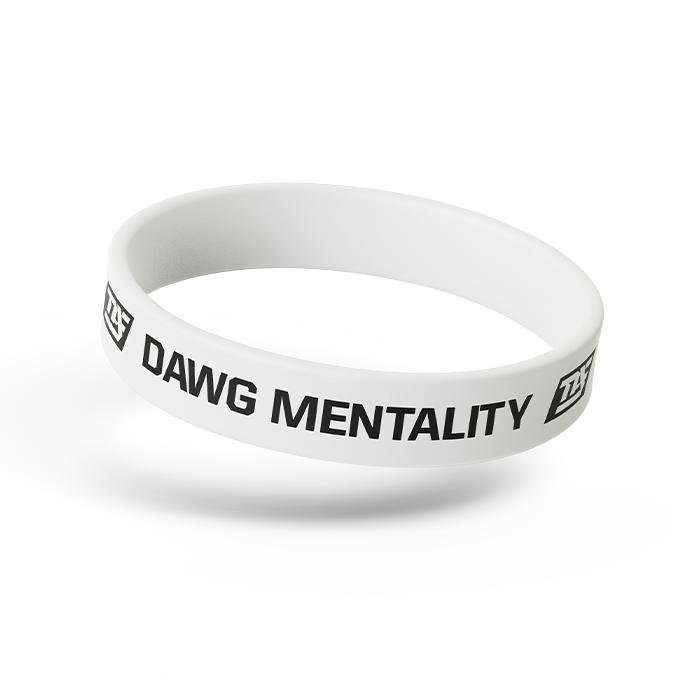DAWG MENTALITY | Doing All With God Wristband - White