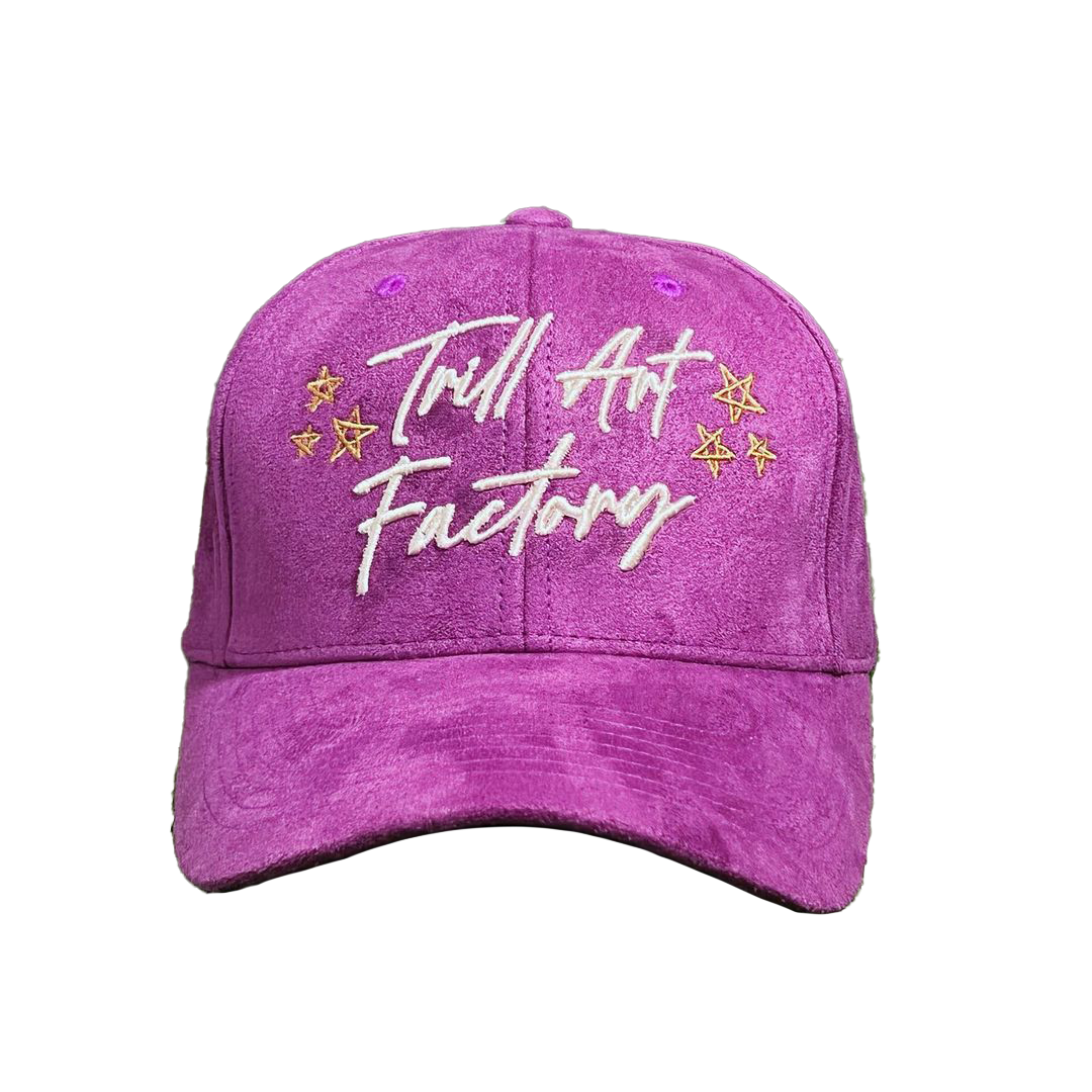 TAF Script - Suede Dad Hat Purple