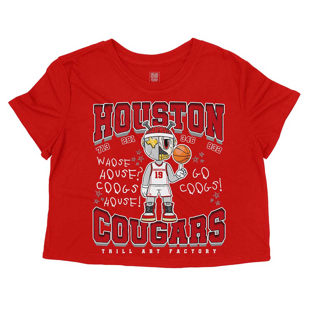 Astroid "UH" Crop Top - Red