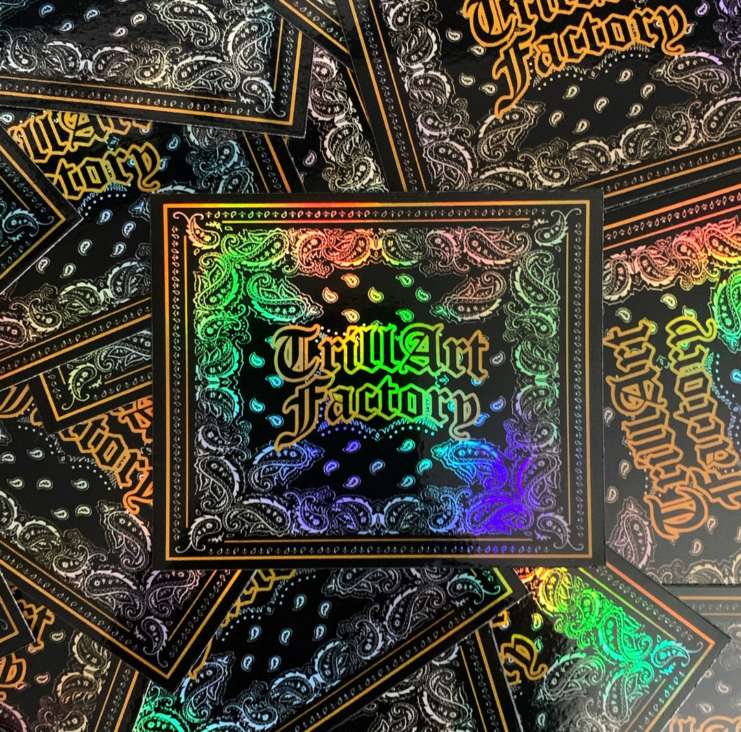 Bandanna Holographic Sticker