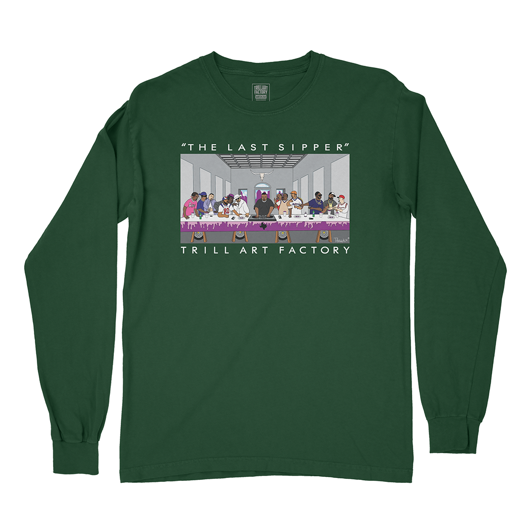 "The Last Sipper" Long Sleeve - Forest Green