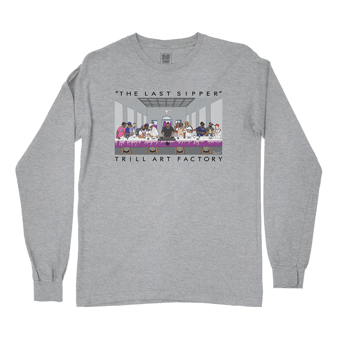"The Last Sipper" Long Sleeve - Heather Grey