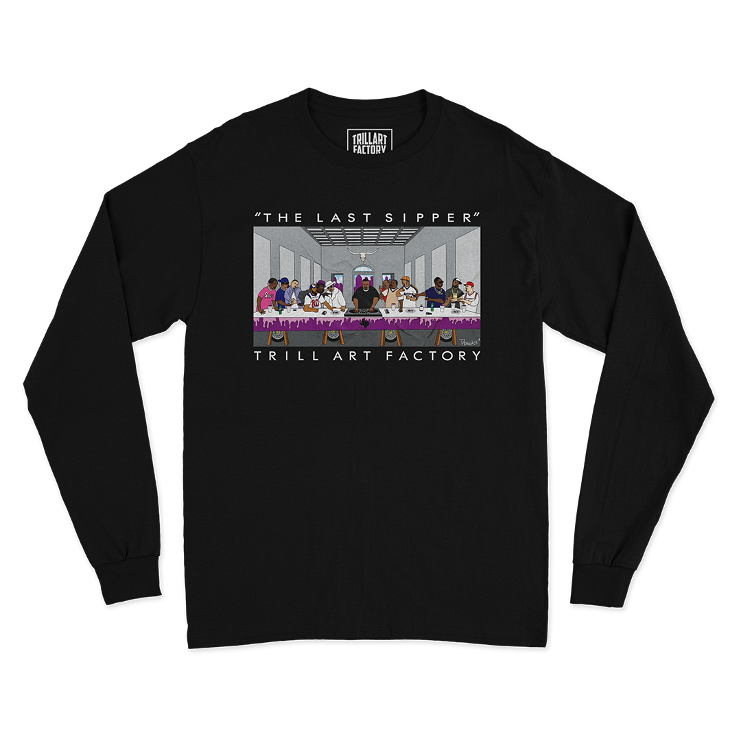 The Last Sipper Black Long Sleeve Trill Art Factory