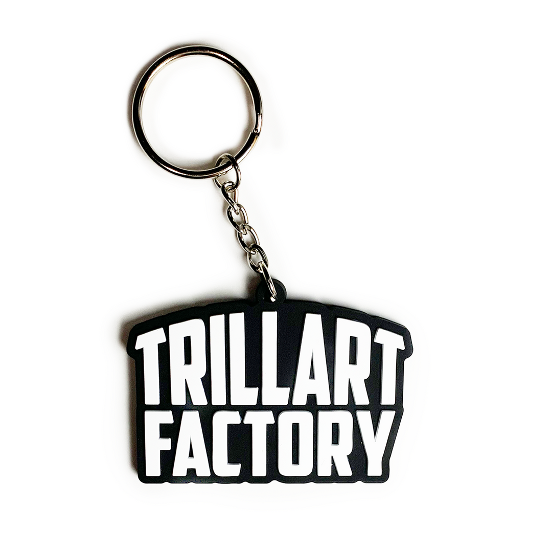 Trill Art Factory Logo Rubber Keychain