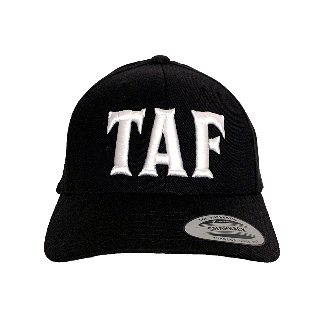 TAF Premium Curved Snapback - Black