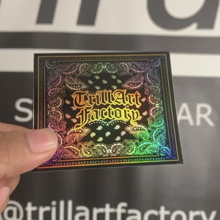 Bandanna Holographic Sticker